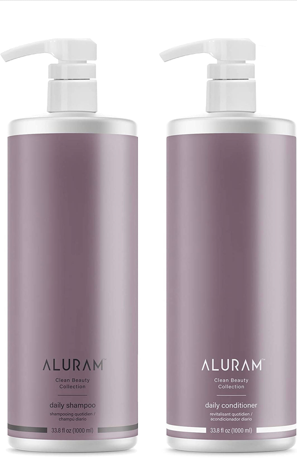ALURAM Coconut Water Based Daily Hair Shampoo & Conditioner Set, 33.8 Fl Oz