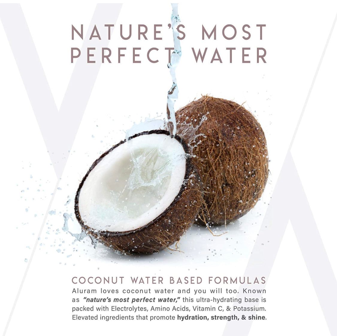 ALURAM Coconut Water Based Daily Hair Shampoo & Conditioner Set, 33.8 Fl Oz