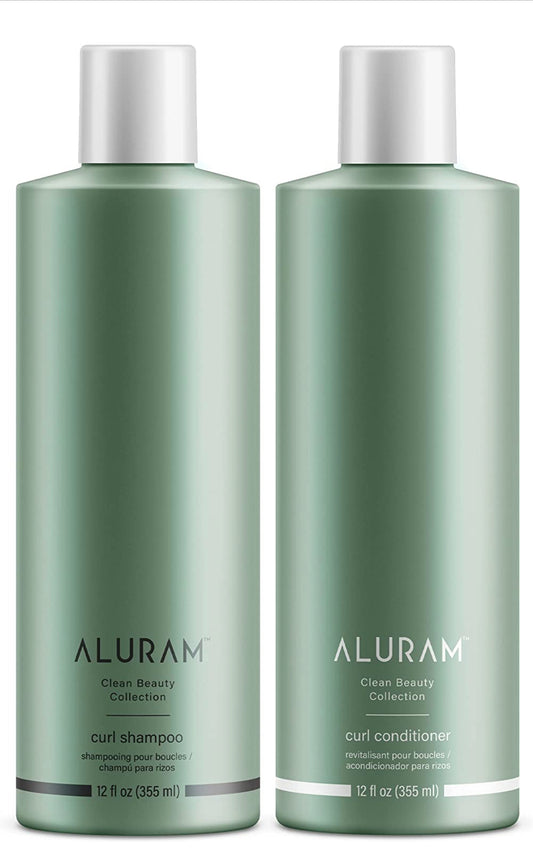 ALURAM Coconut Water Based Curly Hair Clarifying Shampoo and Conditioner