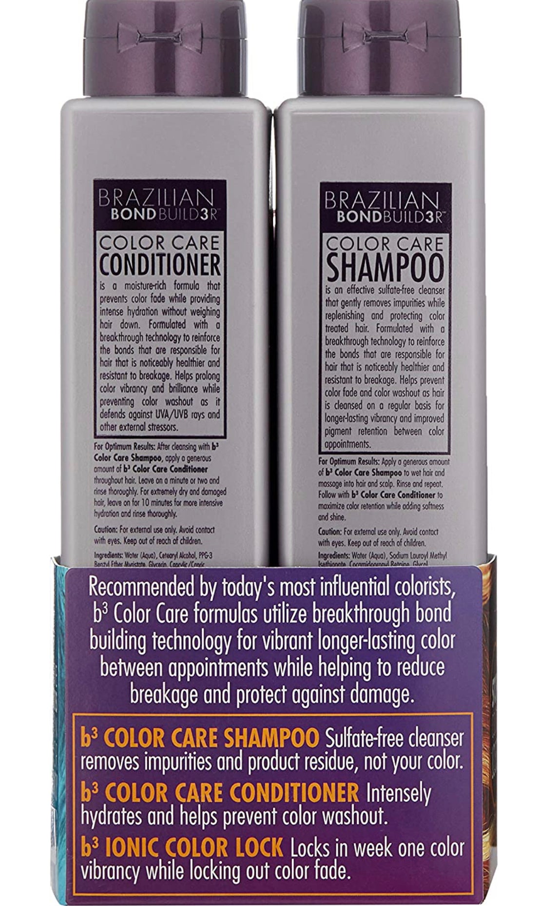 B3 Shampoo/Conditioner/Ionic Color Lock Trio Pack