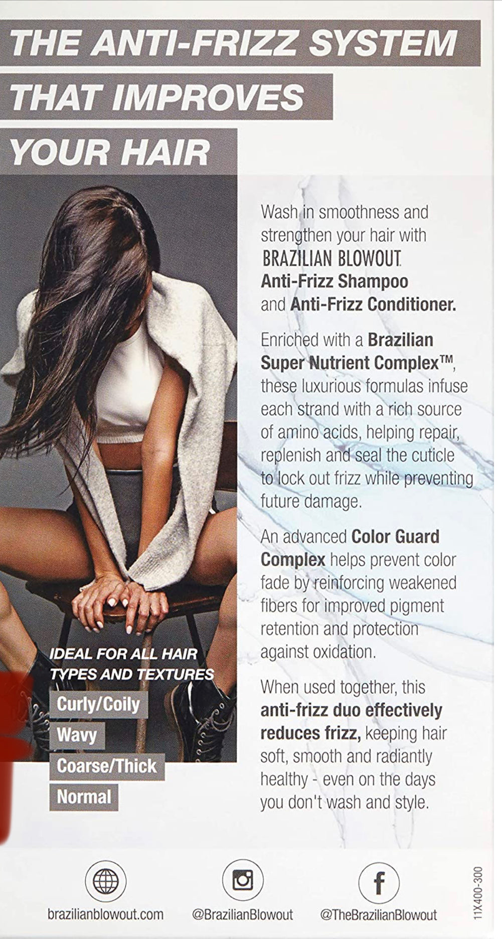 Brazilian Blowout Anti-Frizz Shampoo & Conditioner,2 count (Pack of 1)